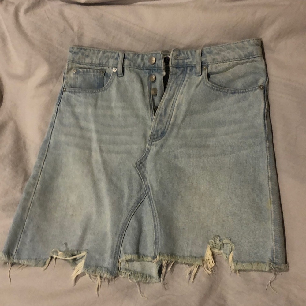 Free People denim skirt